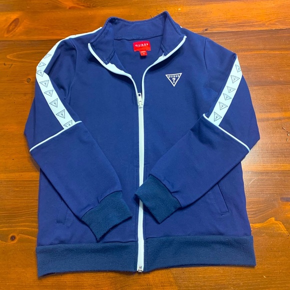 Girls Navy Blue Guess Jacket - Picture 1 of 4